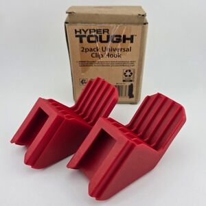 Hyper Tough Universal Clip Hooks 2 Pack Modular Garage Storage Open Box